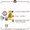 Mokasol Arabica description • EspressoCoffeeCapsule.com